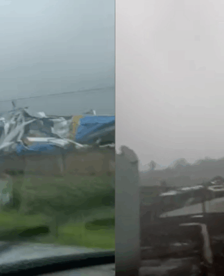 Temporal provoca destruição e alagamentos no Oeste do Paraná; veja vídeos