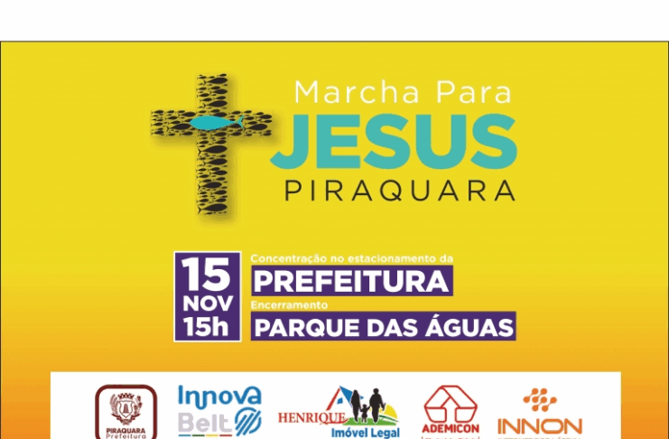 Marcha para Jesus de Piraquara será neste sábado