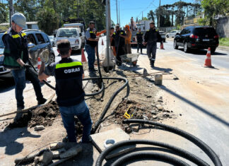Obras de implantação do trilho digital do BUD na RMC avançam e estão na reta final