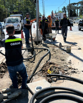 Obras de implantação do trilho digital do BUD na RMC avançam e estão na reta final