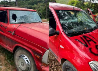 Briga de família acaba com carros destruídos, mulheres agredidas e dois presos