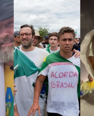 BRASILIA – Políticos paranaenses acompanham o fim da caminhada de Nikolas Ferreira