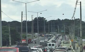 Grave acidente bloqueia Rodovia na entrada de Piraquara