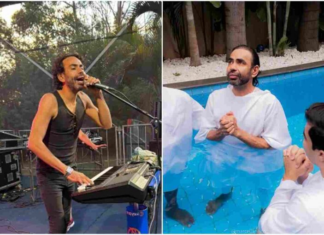 Do “Risca Faca” para as águas: Pepe Moreno é batizado em igreja evangélica