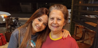 Maiara visita pizzaria em Colombo durante férias no Paraná; veja fotos