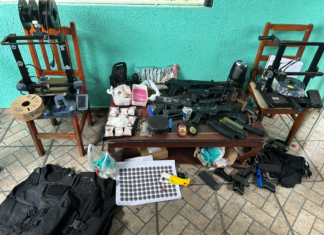 Policia localizam foragido e apreendem armas, munições e drogas em Piraquara