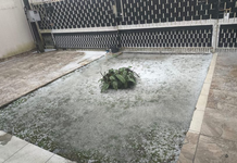 Chuva e granizo assustam moradores da Grande Curitiba nesta sexta-feira (16)