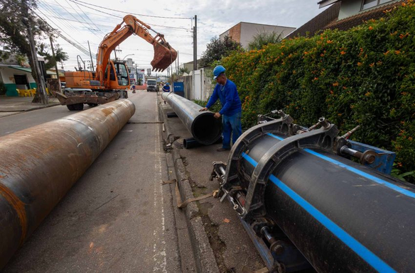 Obra de ampliação de abastecimento em Piraquara entra em nova etapa